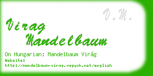 virag mandelbaum business card